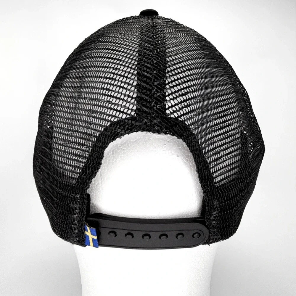 NEW Fjallraven Långtradarkeps Trucker Hat Black L/XL G-1000 Mesh NWT Logo Cap